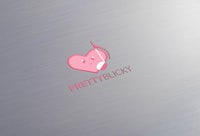 a logo with a pink heart and the word pretty buggy